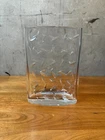 Vintage Tiffany & Co. Crystal Vase Etched Leaf Pattern Art Glass Decor