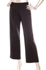 NEW Eileen Fisher Easy Fit Straight Leg Stretch Ankle Pant Black