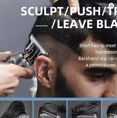 Kemei Mini Clippers Men's Beard Trimmer Zero Gapped T-Blade Hair Cutting Machine