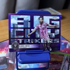 2025 Topps Chrome Mls - Big City Strikers Lionel Messi Purple Refractor 46/75