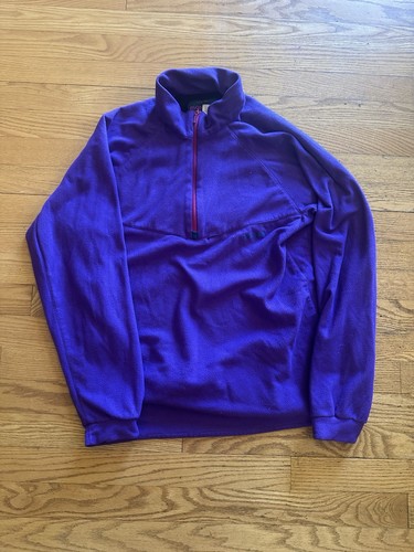 Mont-bell, Mont-Bell Vintage 1/4 Zip Fleece Pullover Jacket Purple Men's Size Medium M