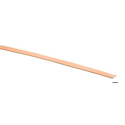 3/16'' Copper Plain Bezel Wire Strip 28Gauge 5 Feet CDA110 99.9%CU Dead Soft