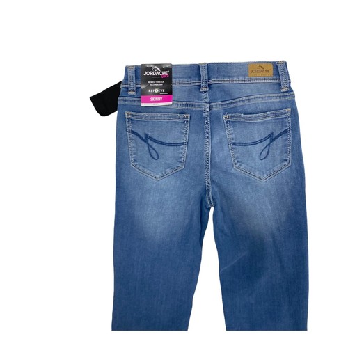 Jordache Girl's Medium Wash Stretch Comfort Skinny Jeans Size 12 - Picture 4 of 9