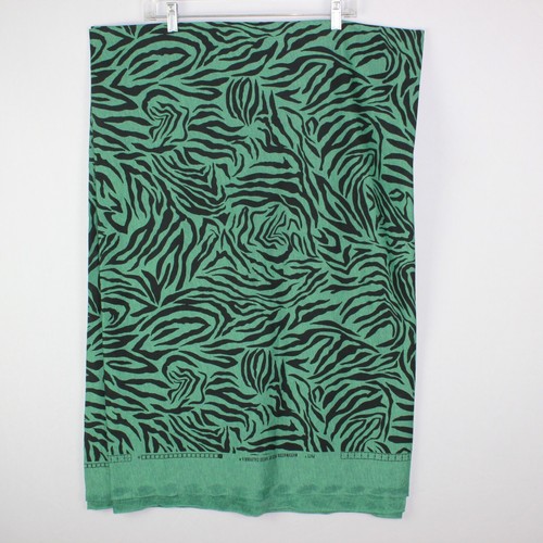 Matchmaster Prints Green Black Print Fabric Jersey Knit 60 in wide - 2 yds 20 in - Picture 2 of 4