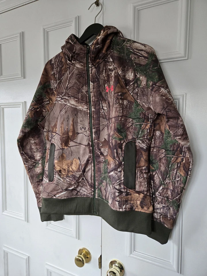 Mujer Under Armour Realtree Storm Camuflada Chaqueta Mediana con Capucha Xtra Polar Foto 4 de 4
