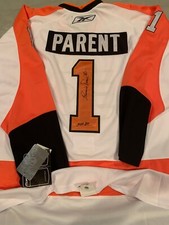 BERNIE PARENT PHILADELPHIA FLYERS BROAD ST BULLIES SIGNED WINTER CLASSIC JERSEY