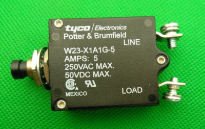 Potter Brumfield 15 Amp 120V Circuit Breaker W28XQ1A-15 - Replacement For Club Car Chargers