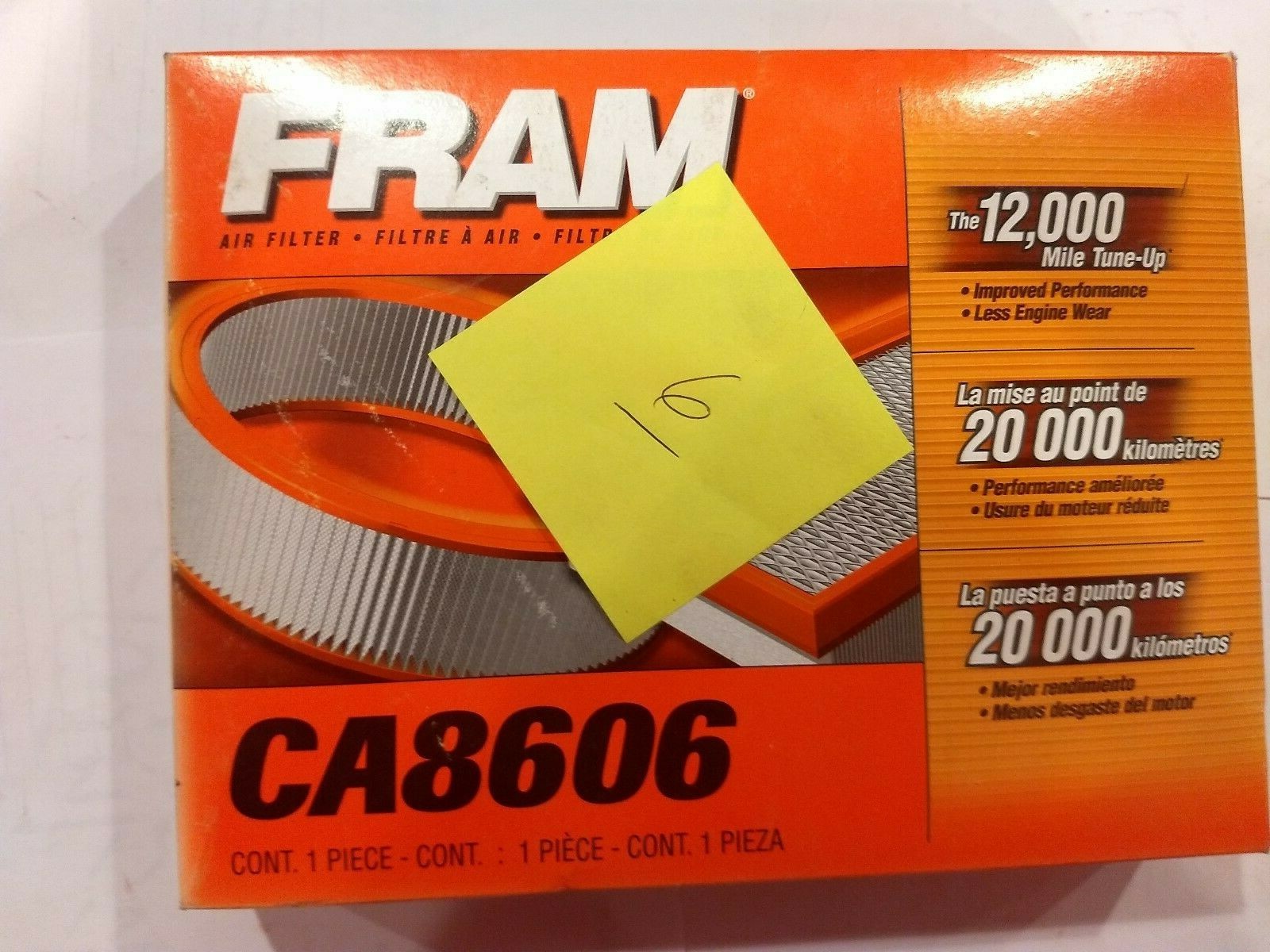 Fram CA8606 Air Filter FREE SHIPPING