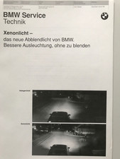 BMW Service Technik Xenonlicht Produktinfo für  BMW Händler 1992 interne Info