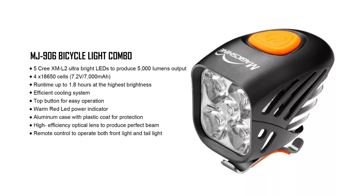 Magicshine MJ-906 Combo Bike Light 5000 Lumens 210 Throw