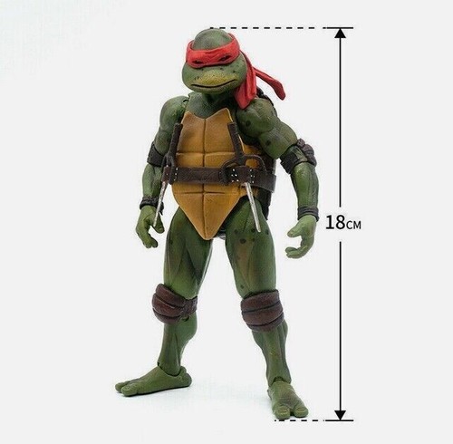 1990 Movie NECA Teenage Mutant Ninja Turtles 7" Action Figure Statue Model Toy - Picture 6 of 13