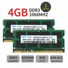 Für Samsung 8GB 2x 4GB PC3-8500S DDR3 1066mhz RAM 2RX8 204pin SO-DIMM Laptop DE