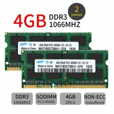 Per Samsung 8 GB 2x 4 GB PC3-8500S DDR3 1066 mhz RAM 2RX8 204 pin SO-DIMM computer portatile DE