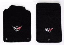 New Floor Mats 1998-2004 Corvette With Embroidered Circle Emblem Logo Pair Set New Floor Mats 1998-2004 Corvette With Embroidered Circle Emblem Logo Pair Set