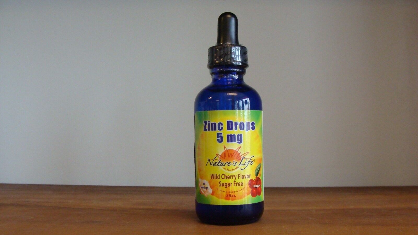 Zinc Liquid Nature's Life Zinc Drops 5 mg Wild Cherry 2 oz.