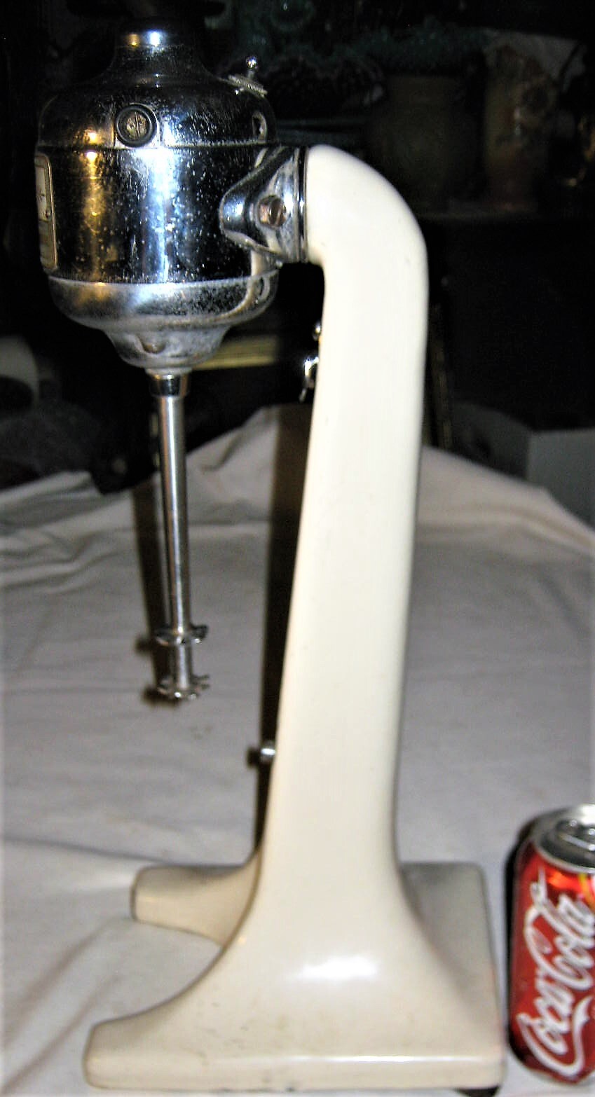 # 18 HAMILTON BEACH USA CAST IRON PORCELAIN CHROME KITCHEN COCKTAIL BAR MIXER NY
