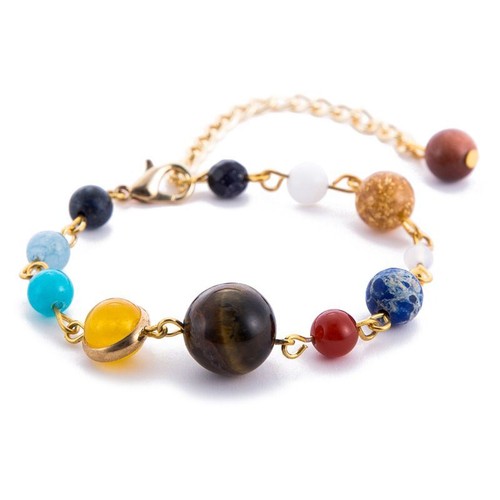 Unisex Stone Beaded Bracelet Chakra Yoga Bangles Universe Planets Bracelets 1Pc - Picture 31 of 32