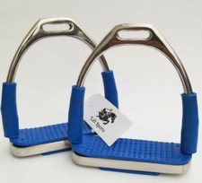 5" Horse Riding English Safety Stirrups Irons Polish Gloss Finish Stainless Tack