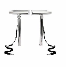 Amarine Made 2 Pack Stainless Steel Outrigger Stylish Boat Rod Holder Adjustable