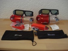 2 x XPand 3D Brille (X103) mit Box, Tasche un...