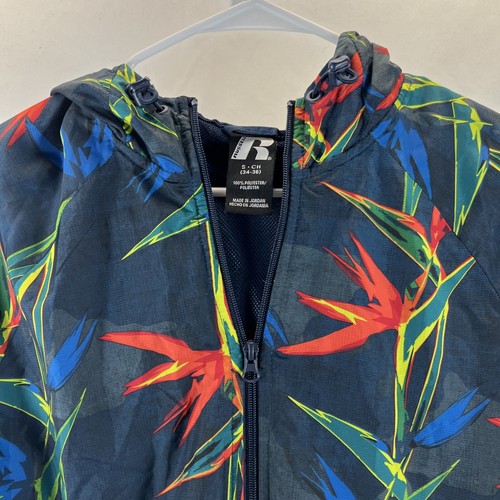 Russel Mens Multicolor Lightweight Long Sleeve Full Zip Hooded Jacket Size Small - Picture 9 of 21