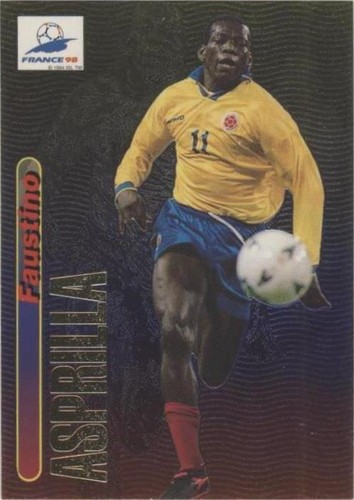 1998 Panini Faustino Asprilla #73 Colombia 98 France FIFA World