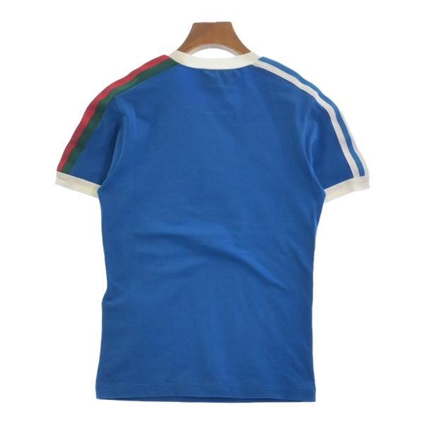 GUCCI Adidas Authentic T-shirt Tops Women's Blue Cotton