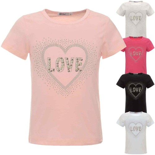 Children T-Shirt Top Shirt Blouse Art-Pearls Stretch Leisure Girl 22538