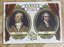 2022 Allen and Ginter Famous Rivals #FR-1 Alexander Hamilton Aaron Burr  - N/A