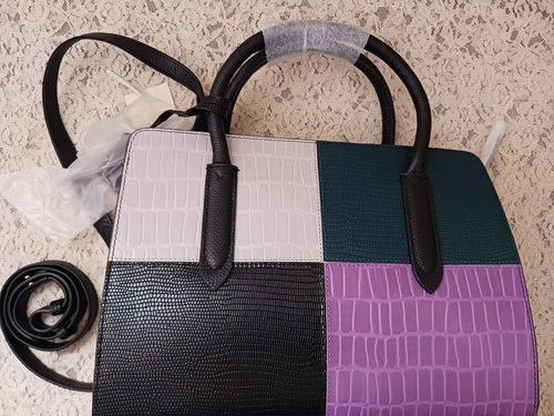Radley London Liverpool St. Patchwork Med. Leather Satchel Crossbody NWT