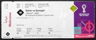 + original Collector TICKET FIFA World Cup 2022 Qatar  Senegal # Match 18 Diallo