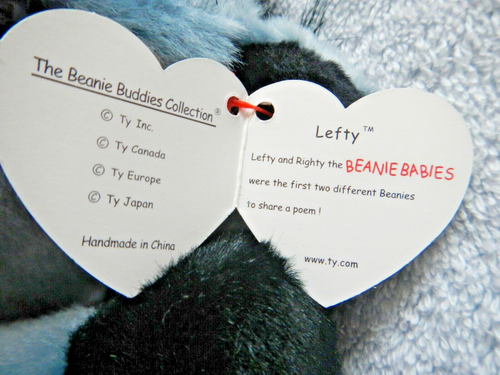 LEFTY DEMOCRATIC DONKEY - TY BEANIE BUDDY 14 inches - USA EXCLUSIVE - DEMOCRATS - Picture 8 of 11