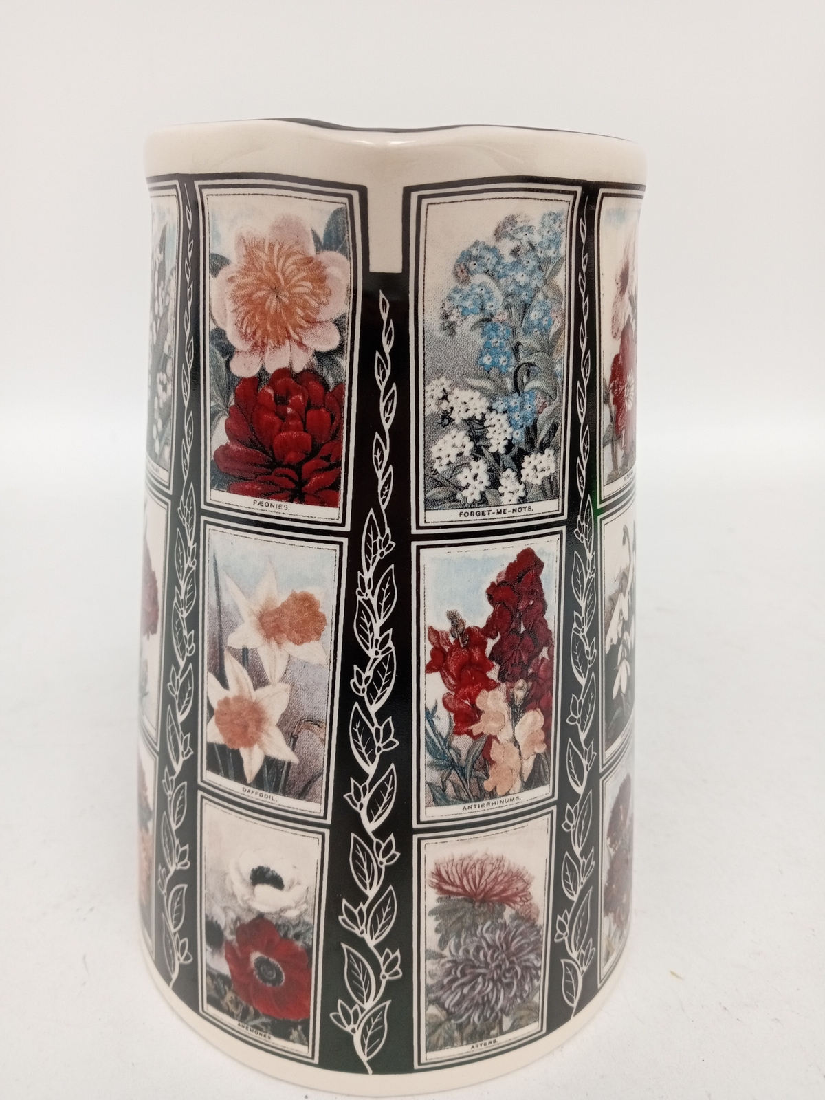 Vintage Cottage Garden Staffordshire Large Jug Water Pitcher