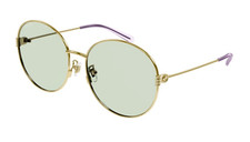 Gucci GG1281SK-003 Women's Gold  Purple / Green Tinted Sunglasses