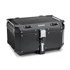 MONOKEY® KFORCE 58lt Black Painted Motorcycle Suitcase - KP-KFR580B Kappa