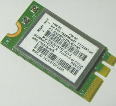 New OEM HP 753078-005 Broadcom BCM943142Y 802.11bgn BT 4. M.2 Mini Card -NGFF 