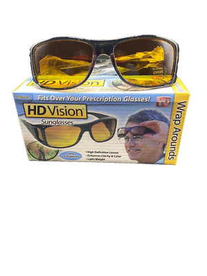 HD Vision Sunglasses UV Protection Yellow Fit Over Your Prescription