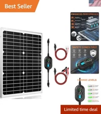 20W 12V Solar Panel with Advanced MPPT Tech & Full Safety Protection System
