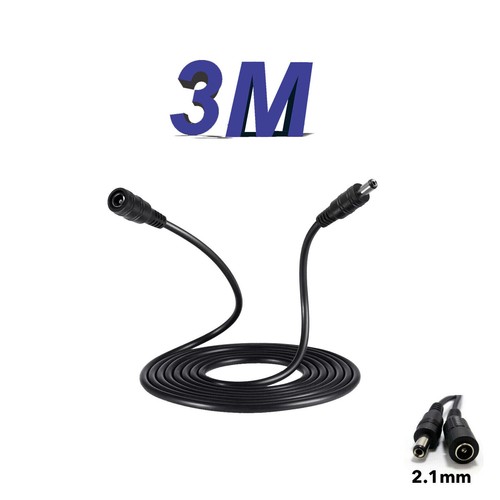 CABLE DE EXTENSIÓN DE ALIMENTACIÓN CC 12V para CCTV / LED / DVR / CABLE DE ALIMENTACIÓN 5,5 x 2,1 mm - Imagen 15 de 20