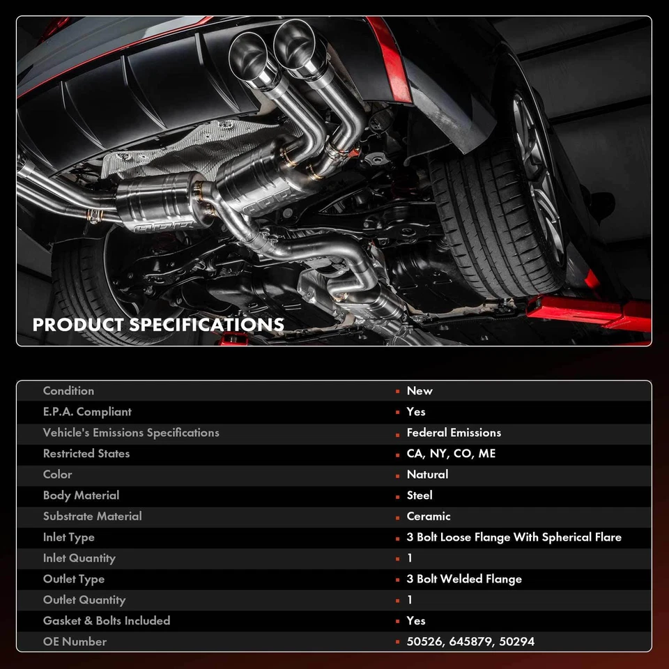 Convertidor catalítico para Chevrolet Astro GMC Safari 2000 2001 2002-2005 V6 4,3 L Foto 3 de 4