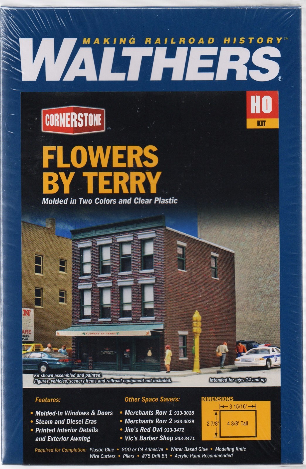 HO Scale Walthers Cornerstone 9333473 Flowers by Terry Florist Shop