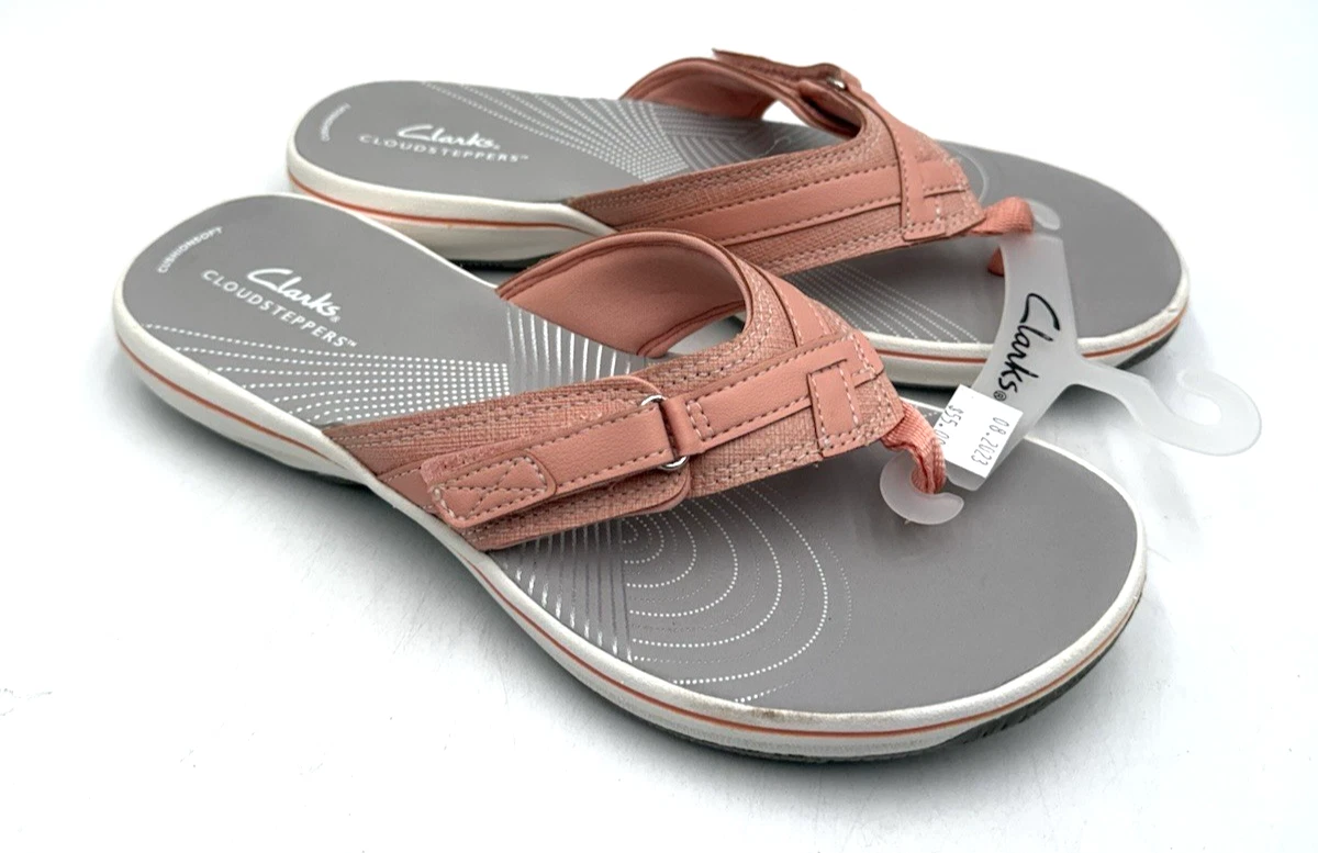 Clarks BREEZE SEA sandalo donna NUOVO pesca grigio più taglie