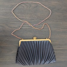 Pleated Formal Evening Clutch Vintage