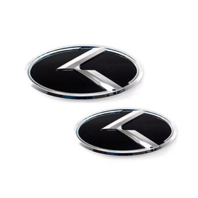 3D K Logo Front + Rear Emblem 2p 1Set For 2011 2012 Kia CADENZA : K7