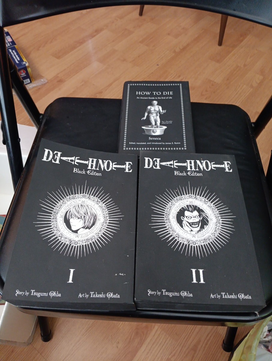 Death Note Volume 1 & 2 Black Edition Bonus Book How To Die | eBay