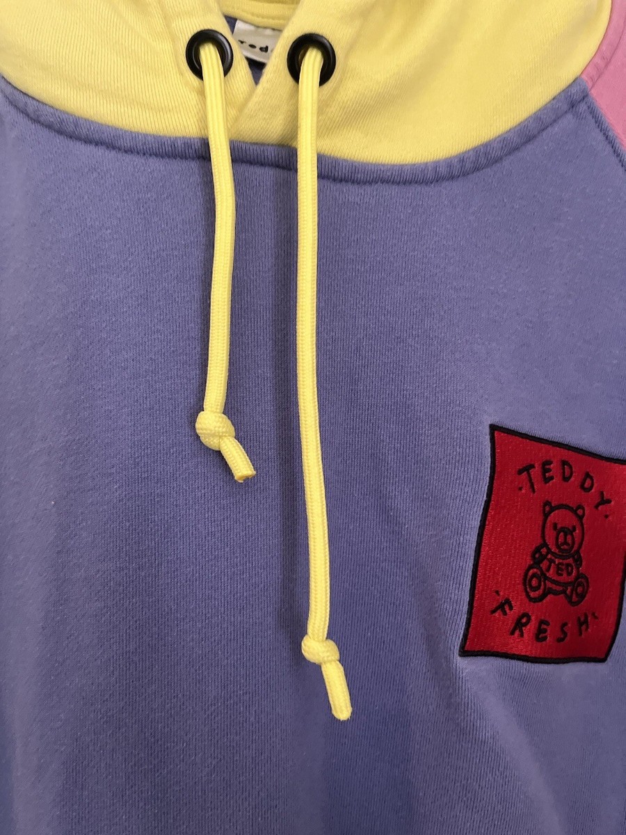 Teddy Fresh COLOR BLOCK HOODIE Size Small Unisex