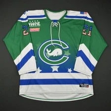 2016-17 Cydney Roesler Connecticut Whale Game Worn NWHL Jersey PHF