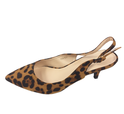 leopard print kitten heels uk