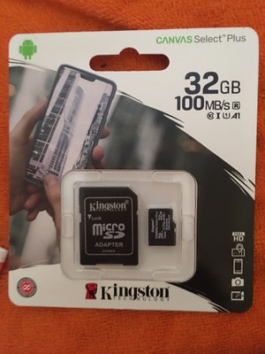 BRAND NEW SEALED Kingston Micro SD Memory Card 32GB and adapter