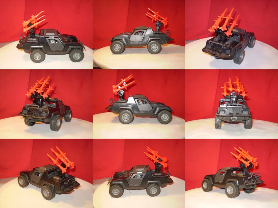 Vehículo Jeep Gi Joe Cobra Night Attack Stinger 1984 100 % + conductor de colección Arah ** Foto 3 de 4